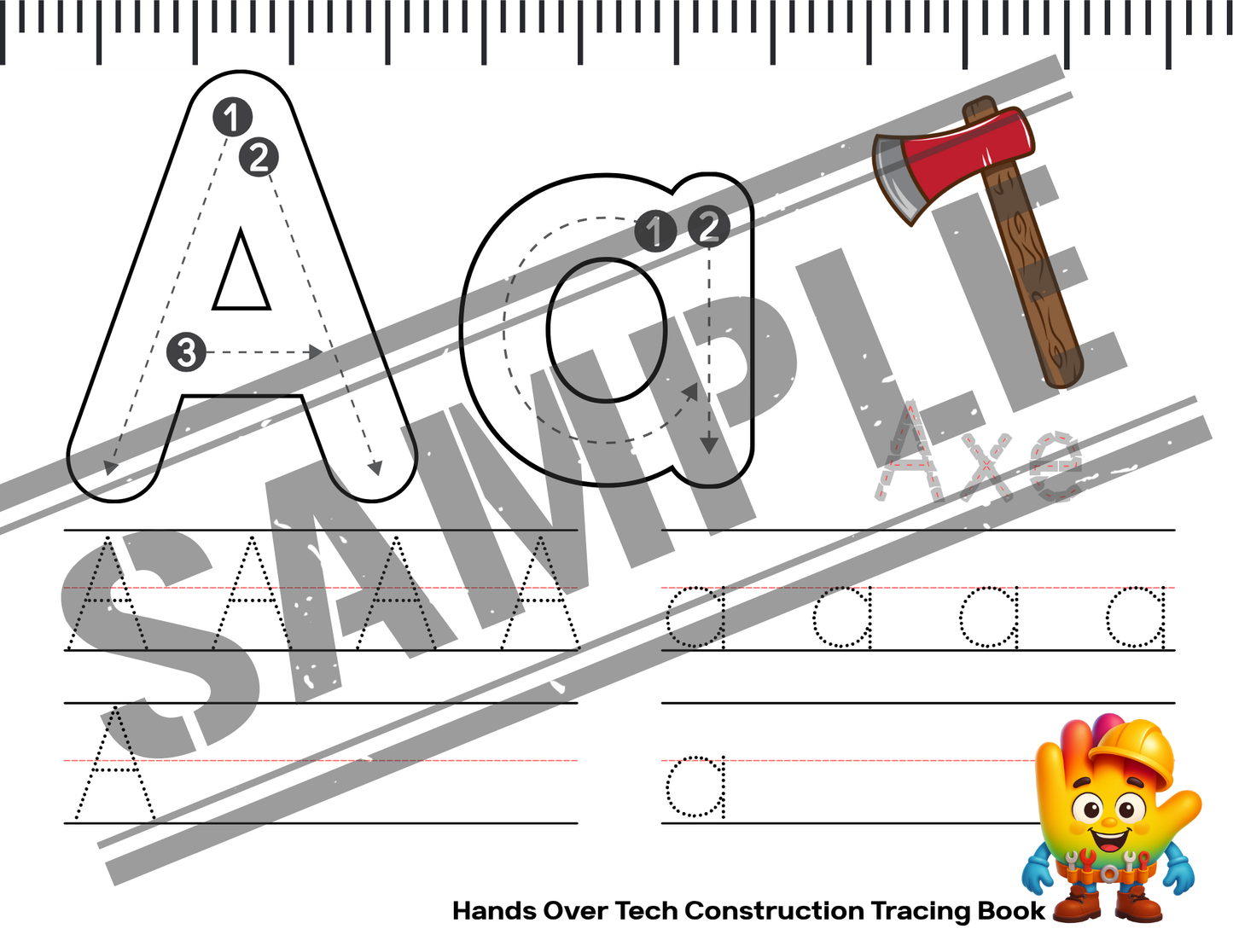 Hand's Construction Tracing Book of Letters
