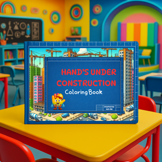 Hands Under Construction: Coloring Book