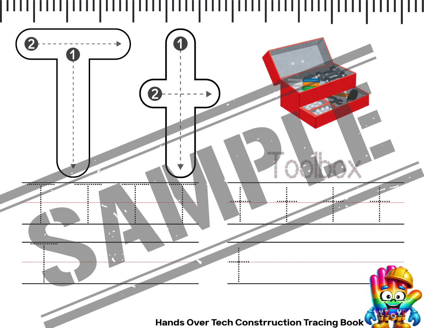 Hand's Construction Tracing Book of Letters