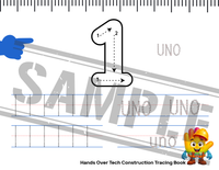 Hand's Construction Tracing Book: Numeros de Espanol
