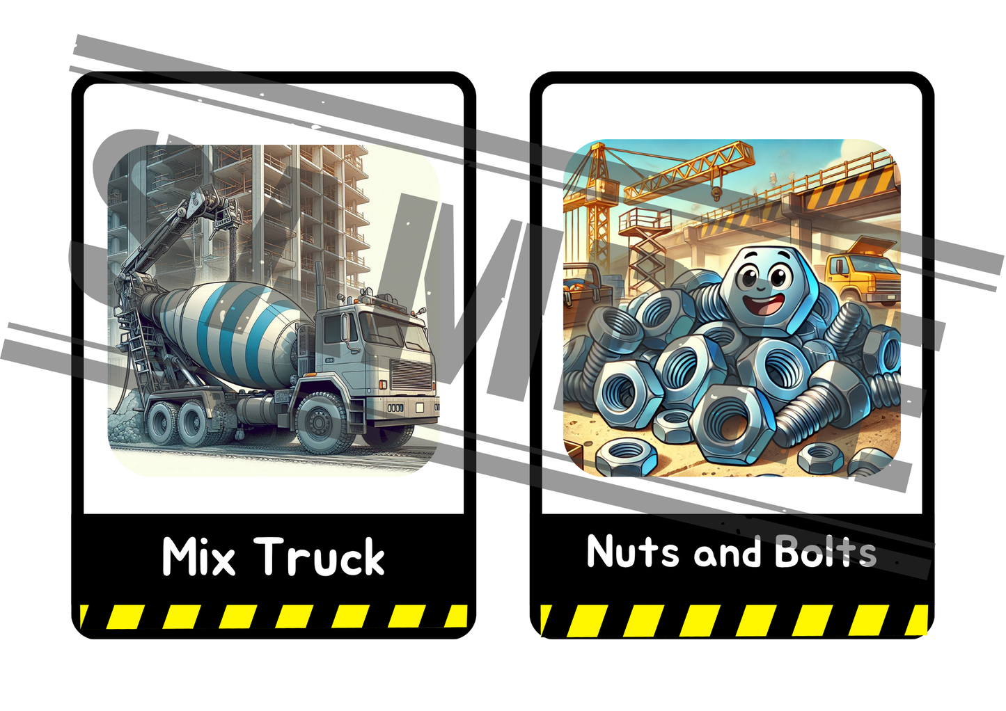 Hand's Construction Flash Cards